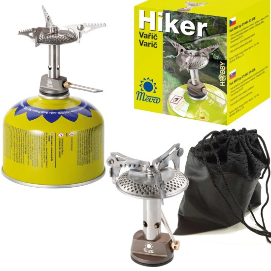 The lightest tourist stove for gas cartridges (valve or thread) HIKER 70gram 2.4kW The lightest tourist stove for gas cartridges (valve or thread) HIKER 70gram 2.4kW