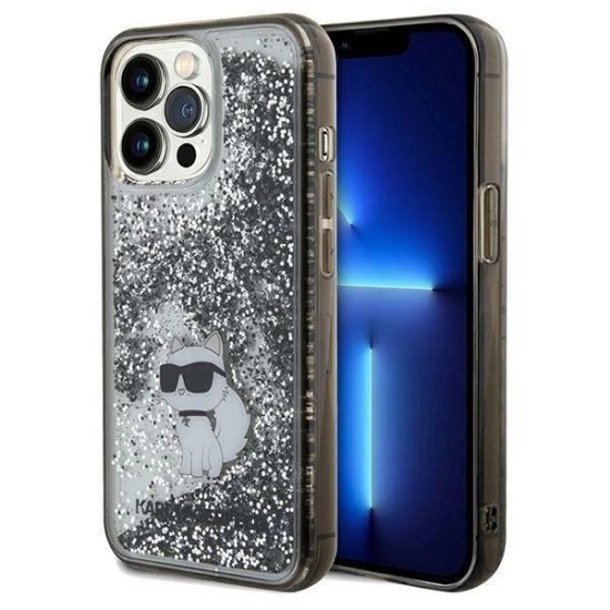 Karl Lagerfeld Liquid Glitter Choupette case for iPhone 13 Pro Max - transparent Karl Lagerfeld Liquid Glitter Choupette case for iPhone 13 Pro Max - transparent