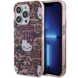 Hello Kitty IML Tags Graffiti case for iPhone 15 Pro - pink