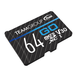 TEAM GROUP GO MICRO SDXC 64GB UHS-I U3 SPEED RETAIL W/1Adapter