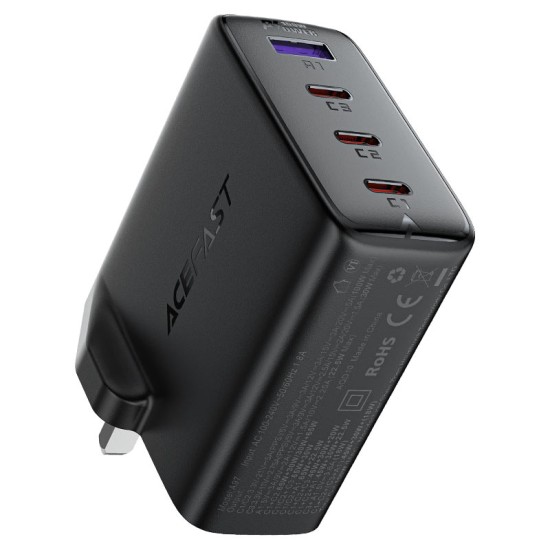 Acefast A97 PD100W GaN (3*USB-C+USB-A) charger (UK) Acefast A97 PD100W GaN (3*USB-C+USB-A) charger (UK)
