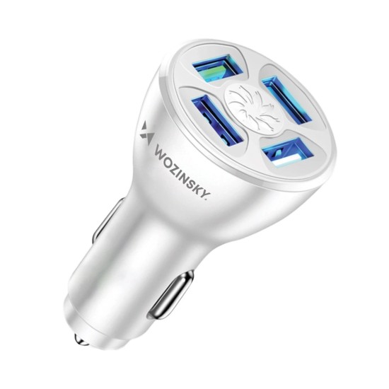 Wozinsky WCCAW 50W 4x USB-A QC car charger - white Wozinsky WCCAW 50W 4x USB-A QC car charger - white