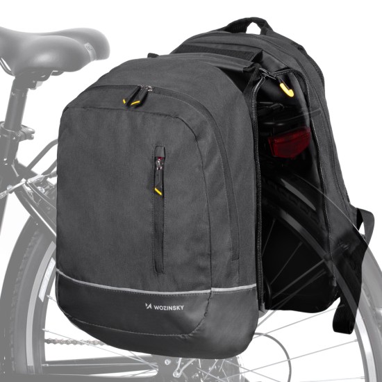 Wozinsky Double Bike Bag Backpack 2in1 30l Black (WBB30BK) Wozinsky Double Bike Bag Backpack 2in1 30l Black (WBB30BK)