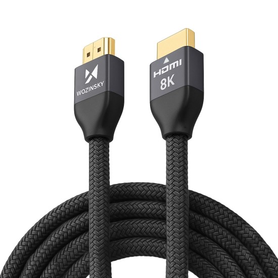 Wozinsky HDMI 2.1 Cable 8K 60 Hz 48 Gbps / 4K 120 Hz / 2K 144 Hz 5 m Silver (WHDMI-50) Wozinsky HDMI 2.1 Cable 8K 60 Hz 48 Gbps / 4K 120 Hz / 2K 144 Hz 5 m Silver (WHDMI-50)