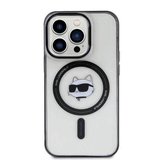 Karl Lagerfeld IML Choupette's Head MagSafe case for iPhone 15 Pro - transparent Karl Lagerfeld IML Choupette's Head MagSafe case for iPhone 15 Pro - transparent