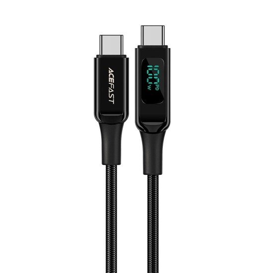 Acefast C6-03 Black USB-C - USB-C PD QC cable 100W 5A 480Mb/s 2m - black Acefast C6-03 Black USB-C - USB-C PD QC cable 100W 5A 480Mb/s 2m - black