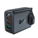 Acefast charger GaN 65W 3 ports (1xUSB, 2xUSB C PD) UK plug black (A44) Acefast charger GaN 65W 3 ports (1xUSB, 2xUSB C PD) UK plug black (A44)