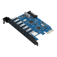 Orico 7 Port USB 3.0 PCI Express Card (5Gbps)