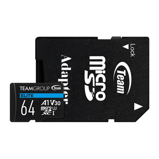 TEAM GROUP ELITE uSDXC 64GB UHS-I U3 V30 A1 RETAIL W/1Adapter