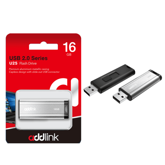 16GB U25 USB FLASH DRIVE (SILVER) 16GB U25 USB FLASH DRIVE (SILVER)