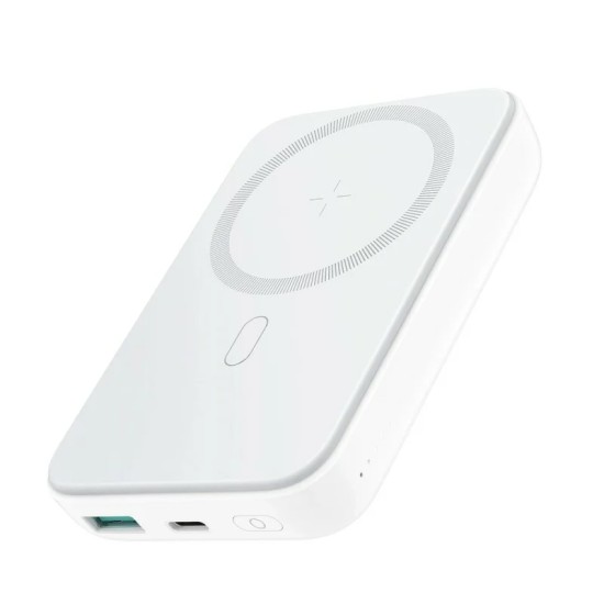 Powerbank Joyroom JR-W020 20W 10000mAh MagSafe + USB-A - USB-C cable 0.30m - white Powerbank Joyroom JR-W020 20W 10000mAh MagSafe + USB-A - USB-C cable 0.30m - white
