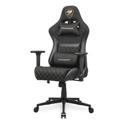 COUGAR Armor One V2 Gold F Gaming Chair, PVC/Fabric, Black