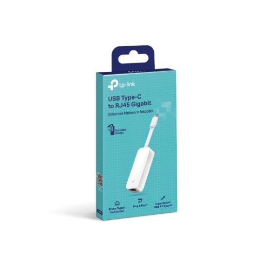 Tp-Link USB Type-C to RJ45 Gigabit Ethernet Network Adapter (UE300C) Tp-Link USB Type-C to RJ45 Gigabit Ethernet Network Adapter (UE300C)