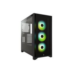 CORSAIR Mid Tower ATX Case iCUE 4000X RGB Tempered Glass - Black