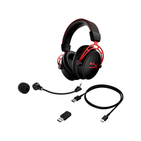HyperX Cloud Alpha Over Ear Wireless Gaming Headset Black/Red - 4P5D4AA