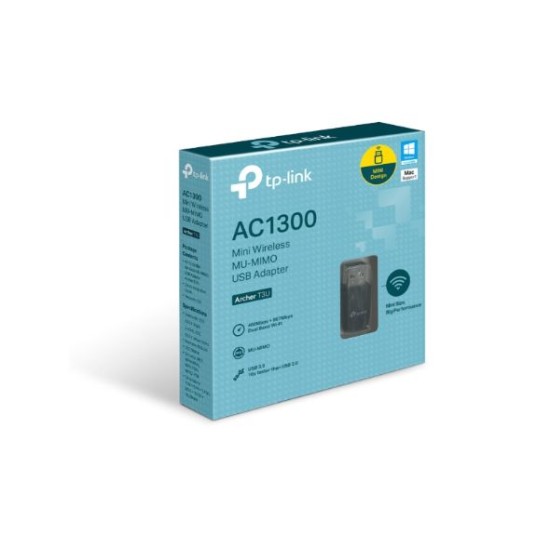 Tp-Link AC1300 Mini Wireless MU-MIMO USB Adapter (ARCHER T3U)