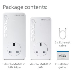 Devolo Magic 2 LAN triple Starter Kit (8512) UK