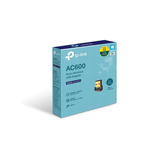 Tp-Link AC600 Nano Wireless USB Adapter (Archer T2U Nano)