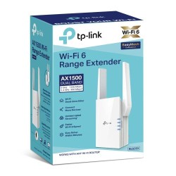 TP-Link AC1500 WiFi6 Range Extender 1xGigabit Ethernet Port 2 External Antennas (RE505X UK) TP-Link AC1500 WiFi6 Range Extender 1xGigabit Ethernet Port 2 External Antennas (RE505X UK)