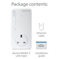 Devolo Magic 2 LAN triple Single adapter (8504) UK