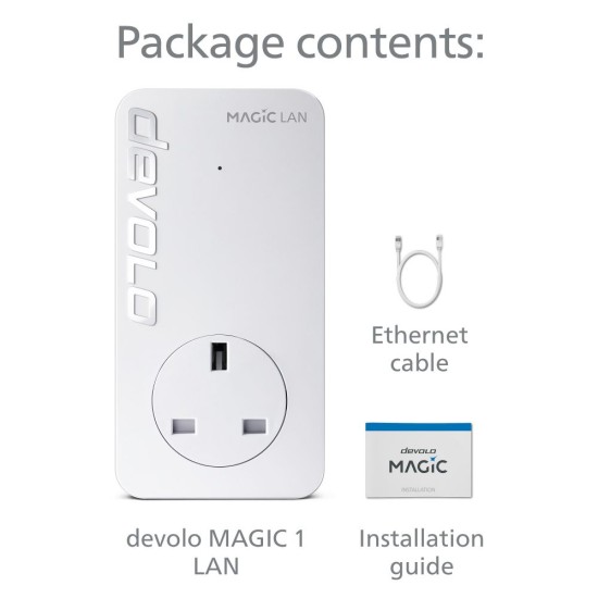 Devolo Magic 1 LAN 1-1 Single adapter (8289) UK