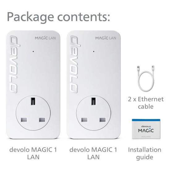 Devolo Magic 1 LAN 1-1 Starter Kit (8297) UK