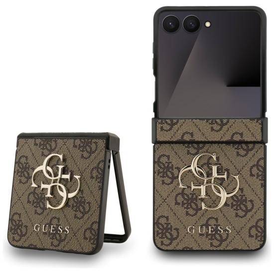 Guess Big 4G Logo Classic Logo Case for Samsung Galaxy Z Flip 7 - Brown Guess Big 4G Logo Classic Logo Case for Samsung Galaxy Z Flip 7 - Brown