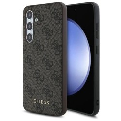 Guess GUHCS24FEG4GFBR S24 FE S721 brown/brown hardcase 4G Metal Gold Logo Guess GUHCS24FEG4GFBR S24 FE S721 brown/brown hardcase 4G Metal Gold Logo