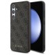 Guess GUHCS24FEG4GFBR S24 FE S721 brown/brown hardcase 4G Metal Gold Logo Guess GUHCS24FEG4GFBR S24 FE S721 brown/brown hardcase 4G Metal Gold Logo