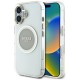 Guess IML Metal Colored Circle Classic Logo MagSafe case for iPhone 16 - gray Guess IML Metal Colored Circle Classic Logo MagSafe case for iPhone 16 - gray