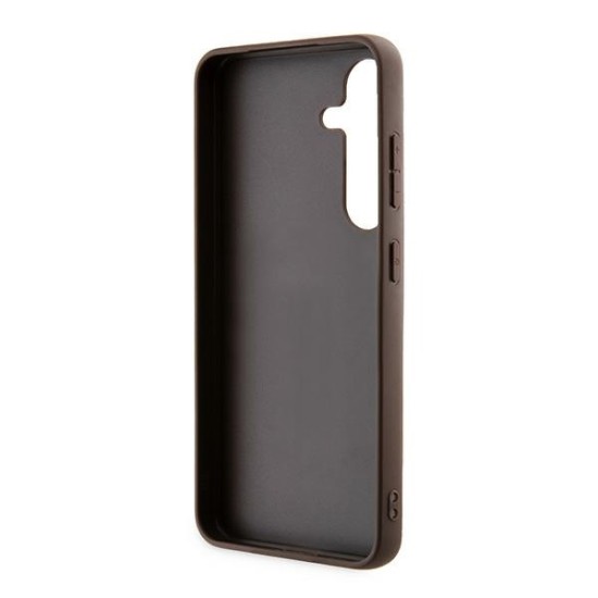 Guess 4G Metal Gold Logo case for Samsung Galaxy A35 - brown