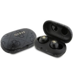 Guess 4G Metal TWS Headphones with ENC Charging Station - Black Guess 4G Metal TWS Headphones with ENC Charging Station - Black