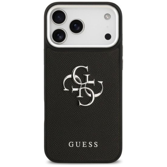 Guess Grained Big 4G Classic Logo case for iPhone 17 Pro Max - black Guess Grained Big 4G Classic Logo case for iPhone 17 Pro Max - black