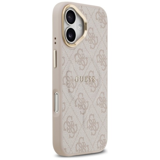 Guess 4G PU Classic Logo MagSafe Case for iPhone 17 - Pink