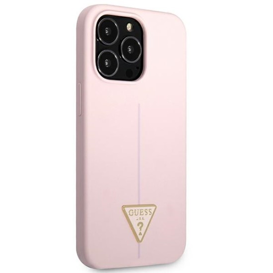 Guess Silicone Triangle Case for iPhone 13 Pro / 13 6.1" - Purple