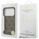 Guess 4G Classic Logo MagSafe case for iPhone 17 Pro - brown