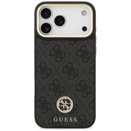 Guess 4G Strass Logo MagSafe Case for iPhone 17 Pro Max - Black