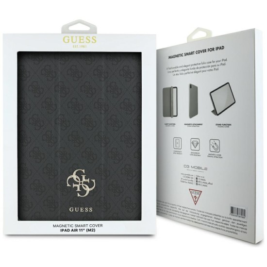 Guess GUFC11RM24PS4SGK iPad Air 11" 2024 black/black Magnetic 4G Big Logo Guess GUFC11RM24PS4SGK iPad Air 11" 2024 black/black Magnetic 4G Big Logo