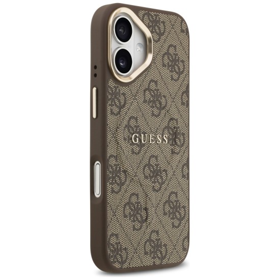 Guess 4G PU Classic Logo MagSafe Case for iPhone 17 - Brown