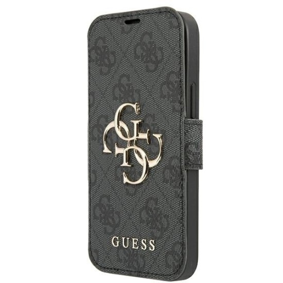 Guess GUBKP13X4GMGGR iPhone 13 Pro Max 6.7" gray/gray book 4G Big Metal Logo Guess GUBKP13X4GMGGR iPhone 13 Pro Max 6.7" gray/gray book 4G Big Metal Logo