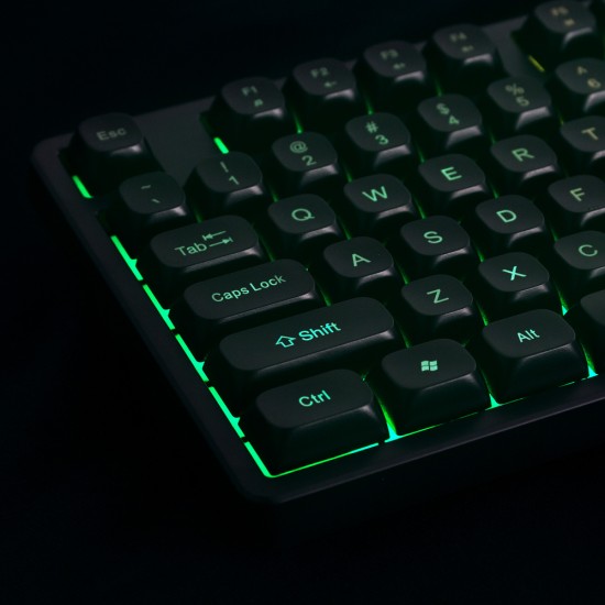 Wozinsky WKG-200 RGB Membrane Gaming Keyboard with Scroll Wheel - Black Wozinsky WKG-200 RGB Membrane Gaming Keyboard with Scroll Wheel - Black