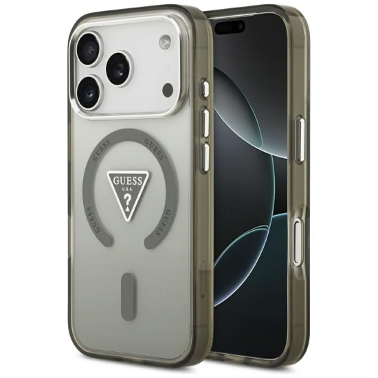 Guess IML Gradient Triangle Logo MagSafe Case for iPhone 17 Pro - Green