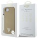 Guess Grained Triangle MagSafe case for iPhone 16e - brown