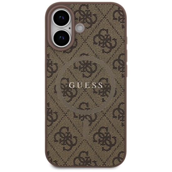 Guess 4G Ring Classic Logo MagSafe Case for iPhone 17 - Brown