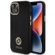 Guess Silicone Logo Strass 4G Case for iPhone 15 - Black Guess Silicone Logo Strass 4G Case for iPhone 15 - Black