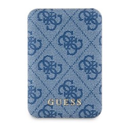 Guess Powerbank inductive 15W GUPB5FP4EMGB 5000mAh blue/blue 4G Leather Metal Logo MagSafe Guess Powerbank inductive 15W GUPB5FP4EMGB 5000mAh blue/blue 4G Leather Metal Logo MagSafe