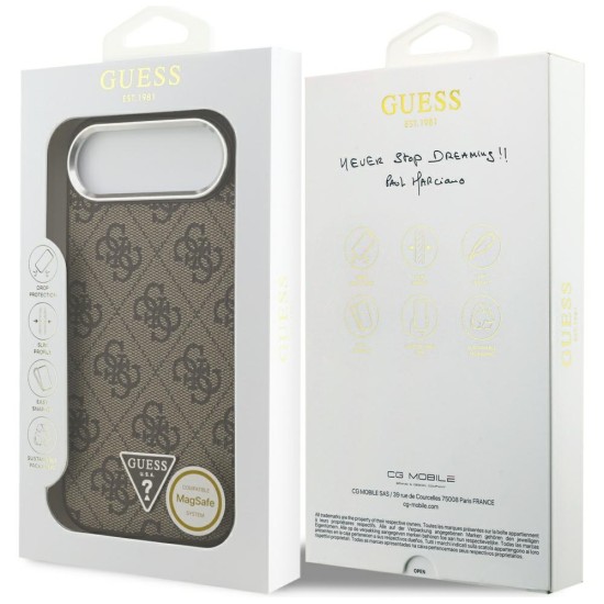 Guess 4G Triangle Logo MagSafe case for iPhone Air - brown Guess 4G Triangle Logo MagSafe case for iPhone Air - brown