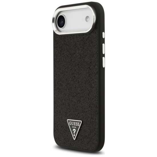 Guess Glitter Triangle Logo MagSafe Case for iPhone 17 Air - Black Guess Glitter Triangle Logo MagSafe Case for iPhone 17 Air - Black