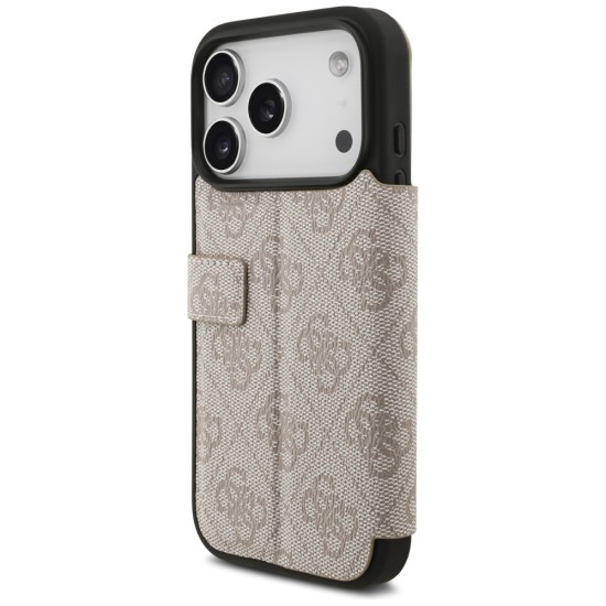 Guess Book 4G Metal Logo Case for iPhone 17 Pro - Pink