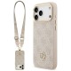 Guess 4G Strass Logo & Big Strap Metal Buttons MagSafe Case for iPhone 17 Pro Max - Pink Guess 4G Strass Logo & Big Strap Metal Buttons MagSafe Case for iPhone 17 Pro Max - Pink